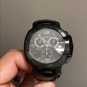 Tissot T-Race black sport watch